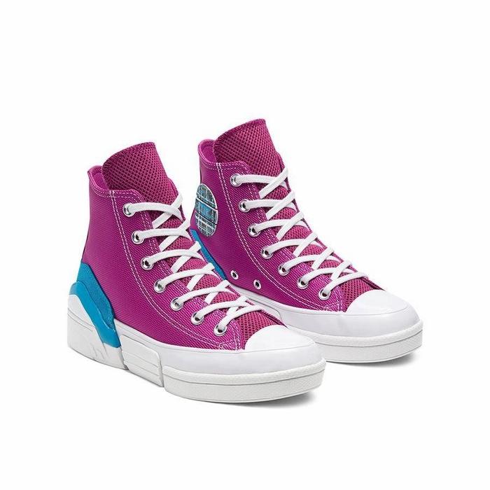 Converse Cpx 70 Hi Plaid Patch Cactus Flower Sail Blue Original Resmi