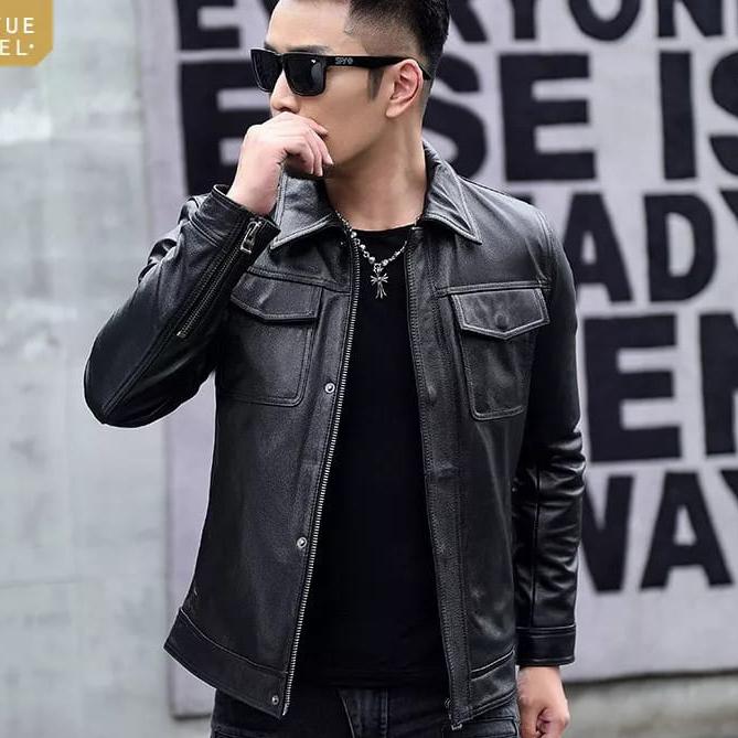 jaket kulit asli levis-jaket kulit original pria model levis