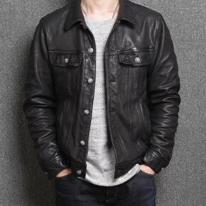 jaket kulit levis-jaket kulit original model Levis dari kulit domba