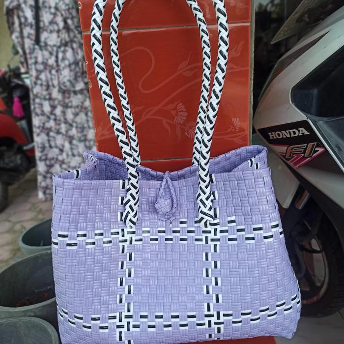 Jali Bag Patty Variasi - Kombinasi putih list hitam -