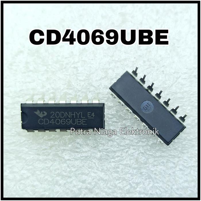 ic CD4069BE Dip 14 pin CD4069 / TC4069 / HEF4069 / HCF4069