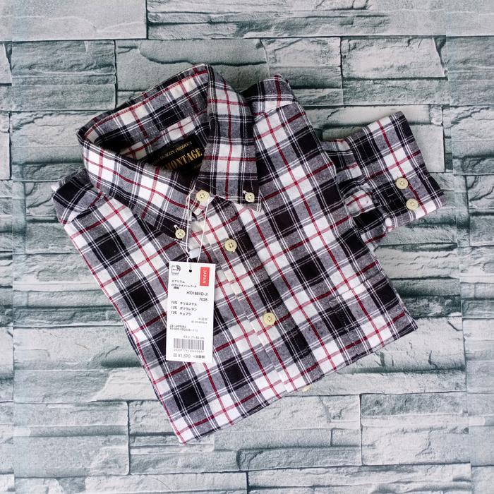 COMMONTAGE/Kemeja Flanel Pria import/Atasan pria kemeja PL Import