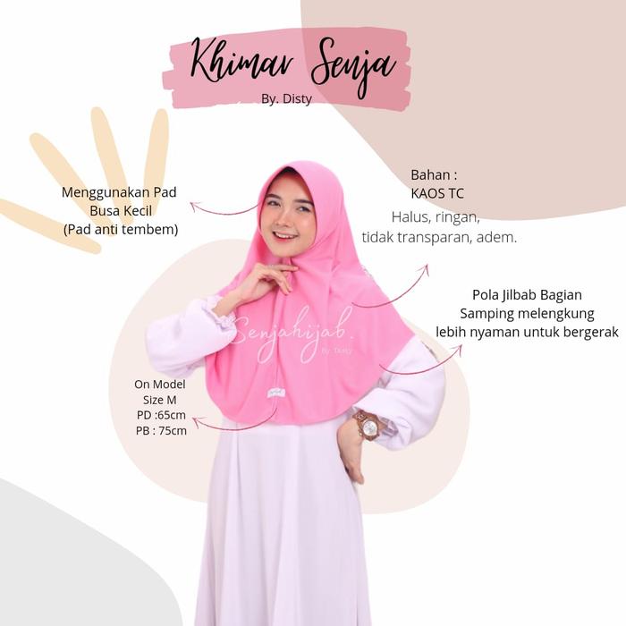 KHIMAR SENJA (size : M) by disty collection