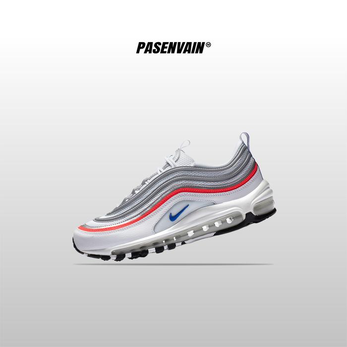 Nike Airmax 97 Silver Red GS 100% Original
