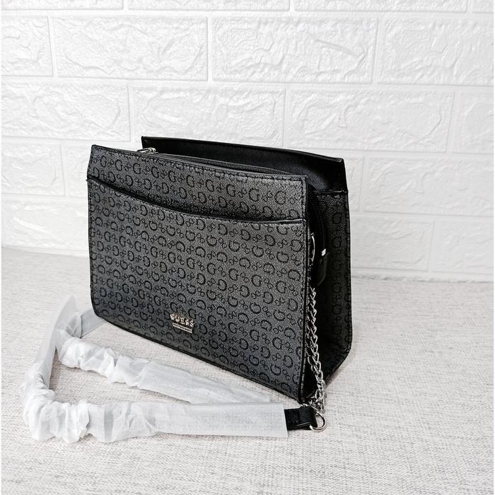 Tas Guess Logo Print Crossbody Sling Bag Phone