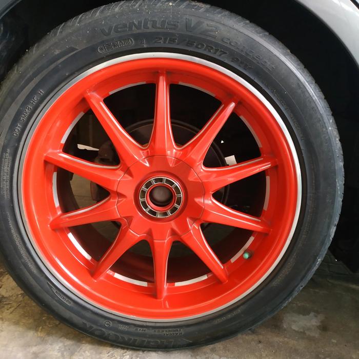 velg R17 red candy murah honda jazz rs toyota yaris