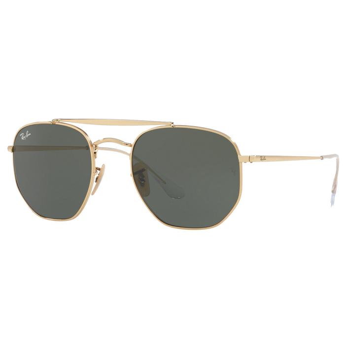 Ray-Ban Sunglass Marshal II RB 3648 001 54 Gold w/ Green G-15