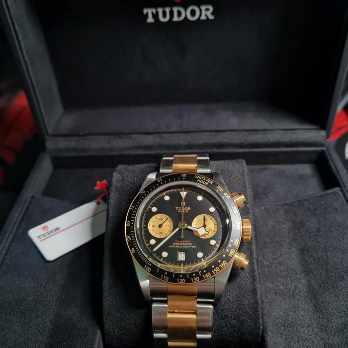 Tudor blackbay heritage chrono twotone steel gold
