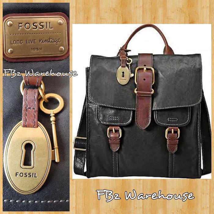Tas fossil emory navy blue