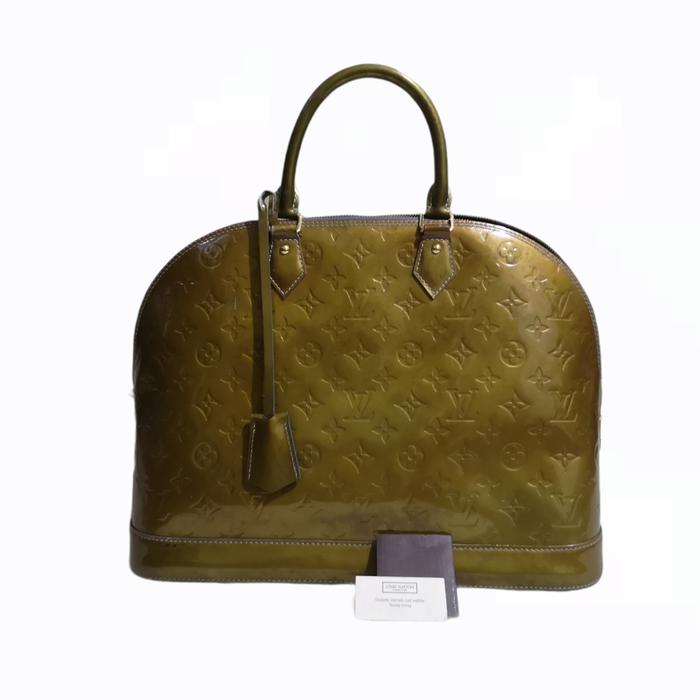 LV Louis Vuitton Alma Vernis no fendi dior gucci prada bottega celine