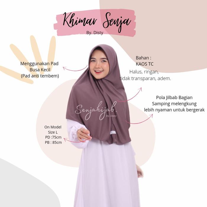 Khimar senja (size L) by disty collection