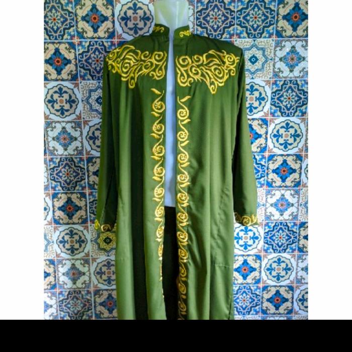 gamis bordir pengantin pria jubah bordir pengantin pria luaran