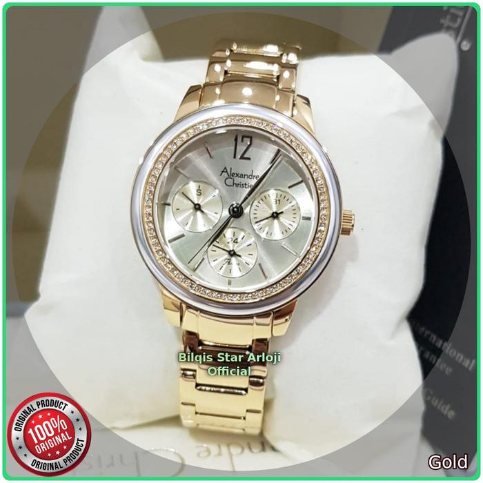 Alexandre Christie Wanita Terbaru Ac 2937 Tali Rantai Original