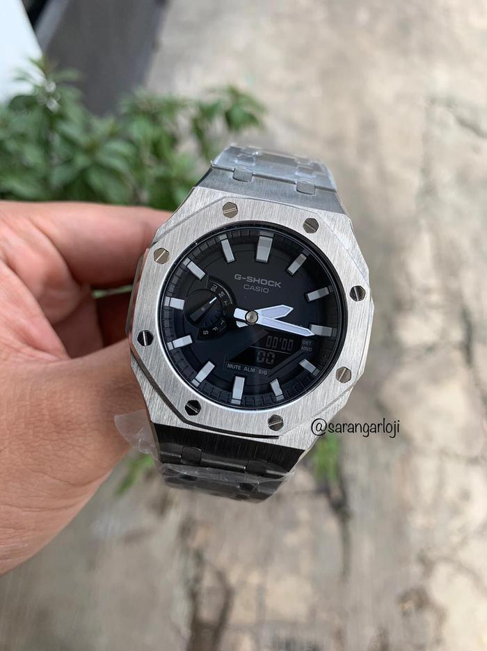 G-Shock GA-2100 Original Custom Silver