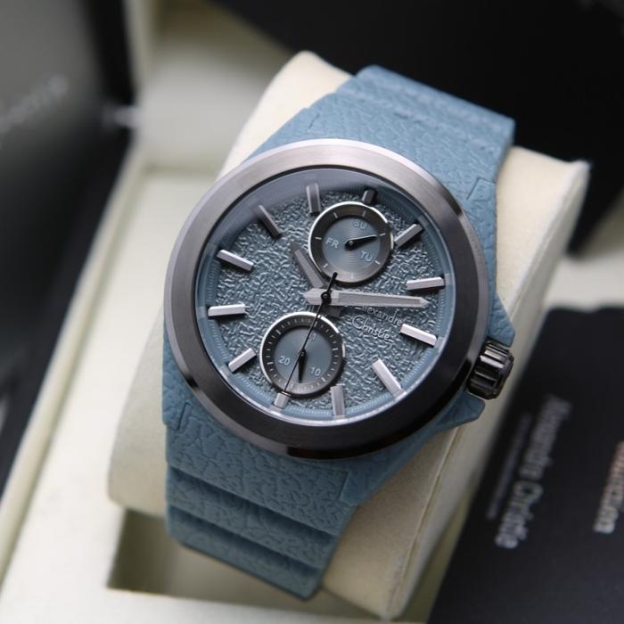Jam Tangan Pria Alexandre Christie AC 6585 MF LBEBL light blue black