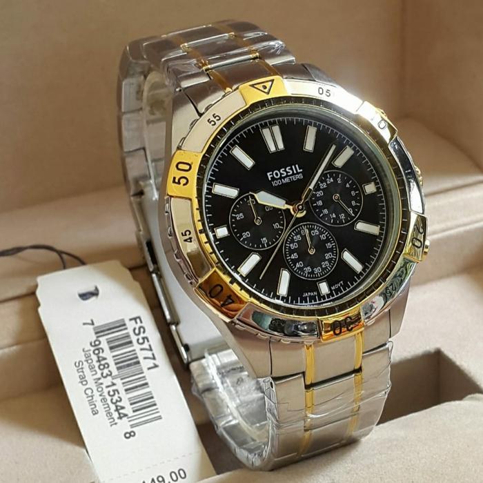Jam Tangan Pria Merek Fossil FS 5771 5625 5622 5772 5621 Original 45mm