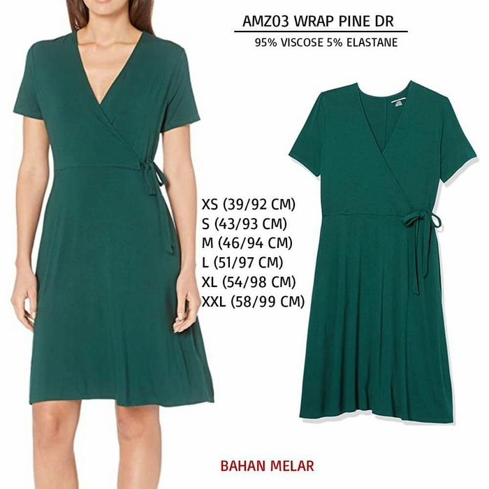 Dress Amazon Essential Wrap Pine AMZ03