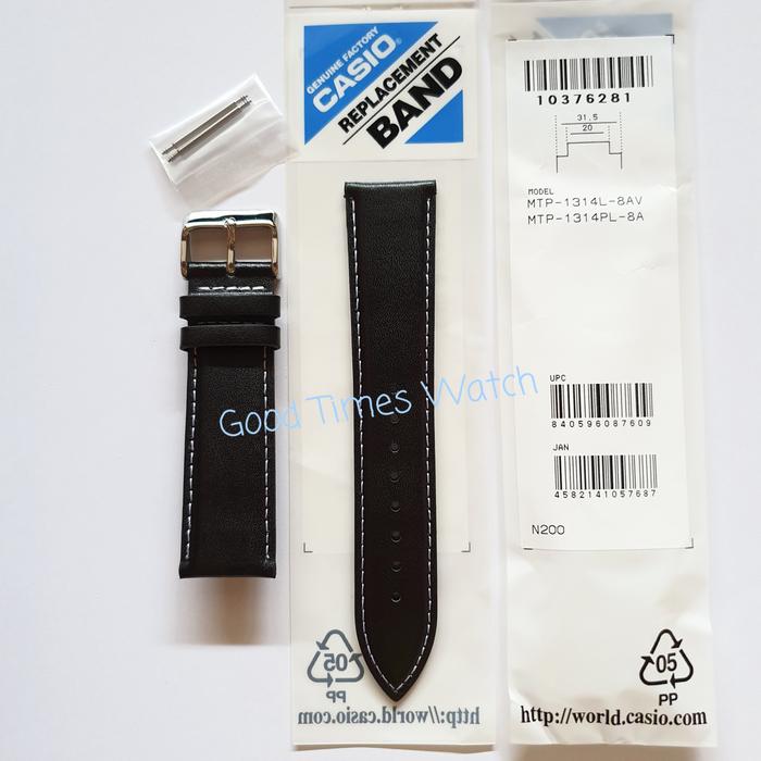 STRAP CASIO MTP-1314L-8AV MTP 1314L MTP 1314 BLACK Casio Original