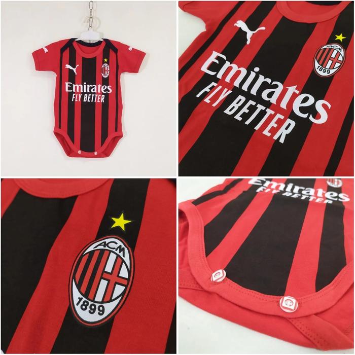 baju bayi romper ac Milan home 2021 / 2022