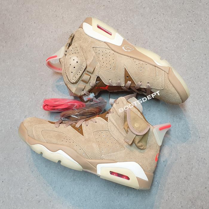 Air Jordan 6 Travis Scott British Khaki (100% Authentic)