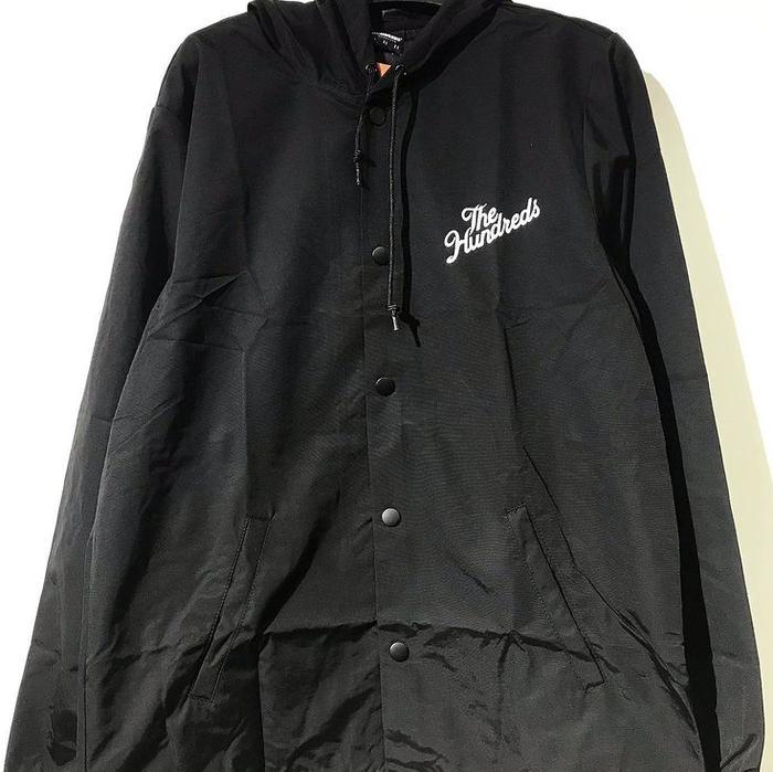 The Hundreds Slant Hooded Coach’s Jacket Black