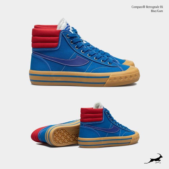 Sepatu Compass Retrograde high blue gum