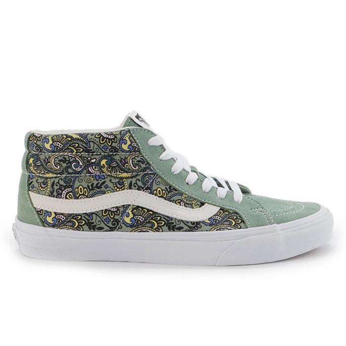 Vans Sk8 Mid Paisley Hedge Green