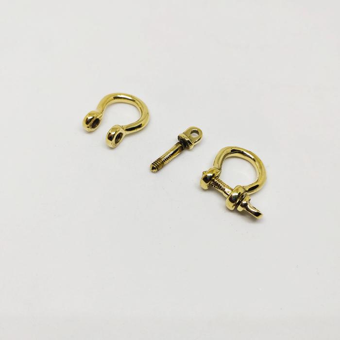 Solid Brass "Shackle D 5 mm"
