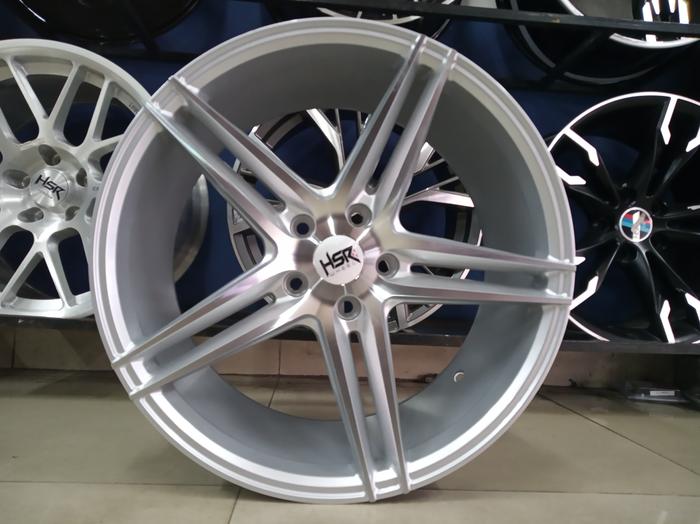 Velg Mobil HSR NE5 Ring 19 Silver Polish Cocok Buat Civic Xpander HRV