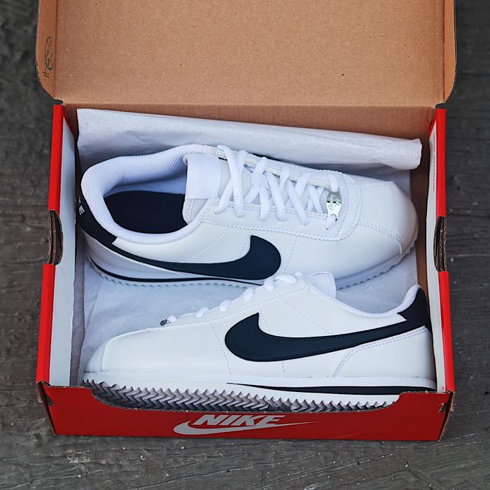 Nike Cortez White Black Original Sneakers Cewek