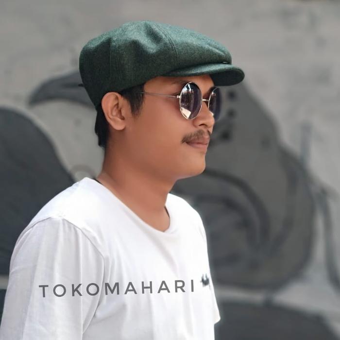 newsboy topi pet / topi jamur / flat cap / painter hat