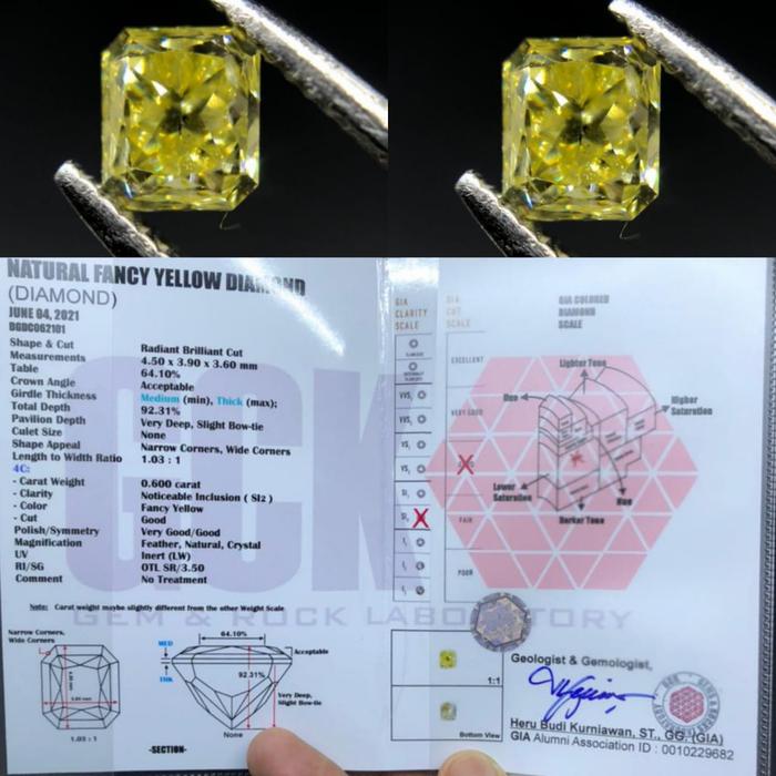 berlian banjar fancy yellow