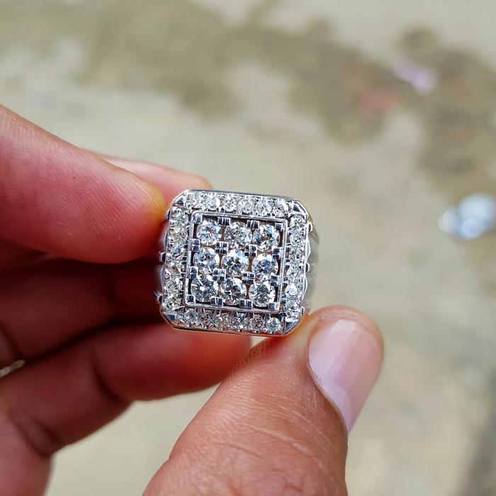 cincin pria emas berlian banjar asli