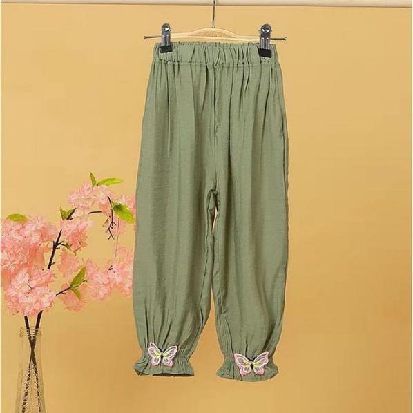 Olive Pants Kids Army Jogger Harem Celana Panjang Anak Perempuan Hijau