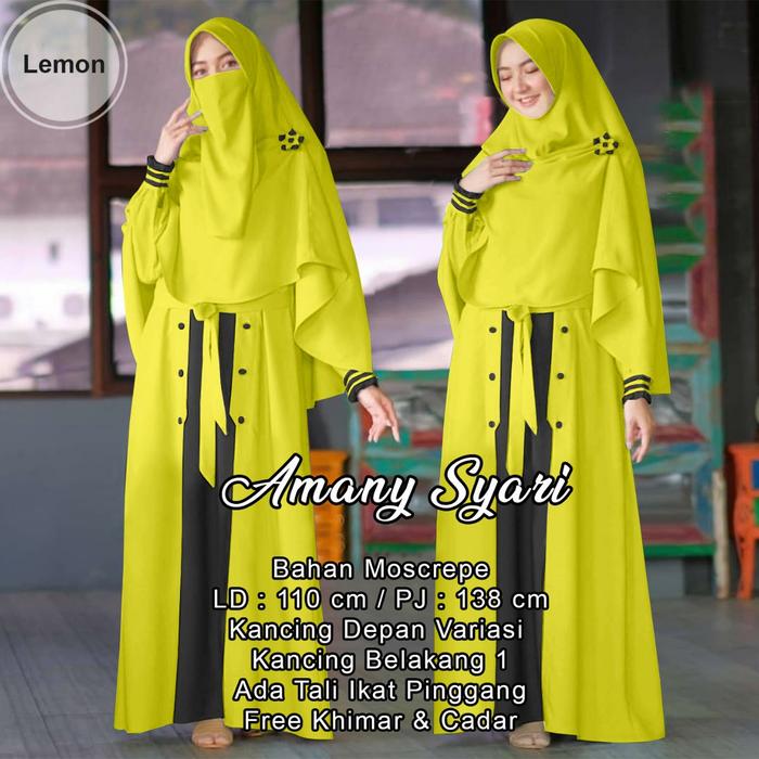LS Gamis Syari Set Cadar Murah Terbaru Sahara