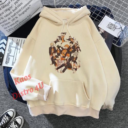 Jaket Hoodie Anime Haikyuu Karasuno Jepang Kageyama Hinata Kageyama