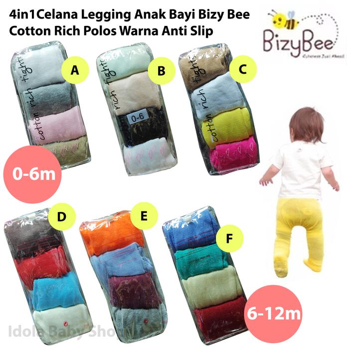 Bizy Bee Celana Legging Anak Tutup Kaki Anti Slip Bizybee Stoking Bayi