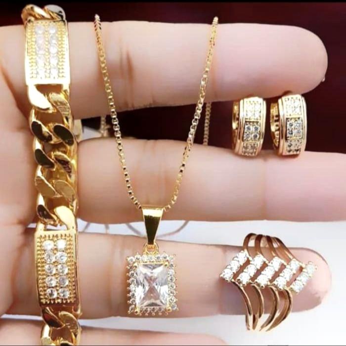set perhiasan wanita lapis emas xuping