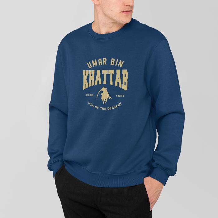 Sweater Crewneck Islami Desain Umar Bin Khattab