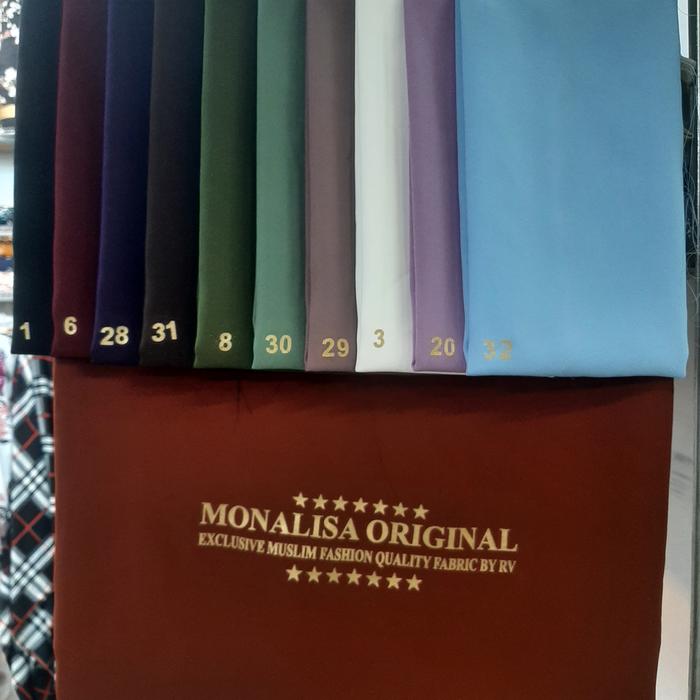 kain monalisa polos bahan