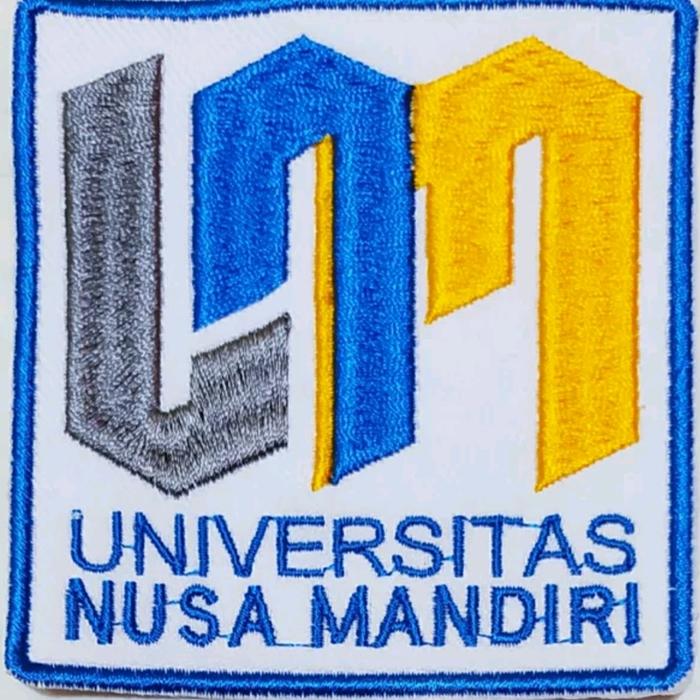 Logo Universitas Nusa Mandiri Bordir