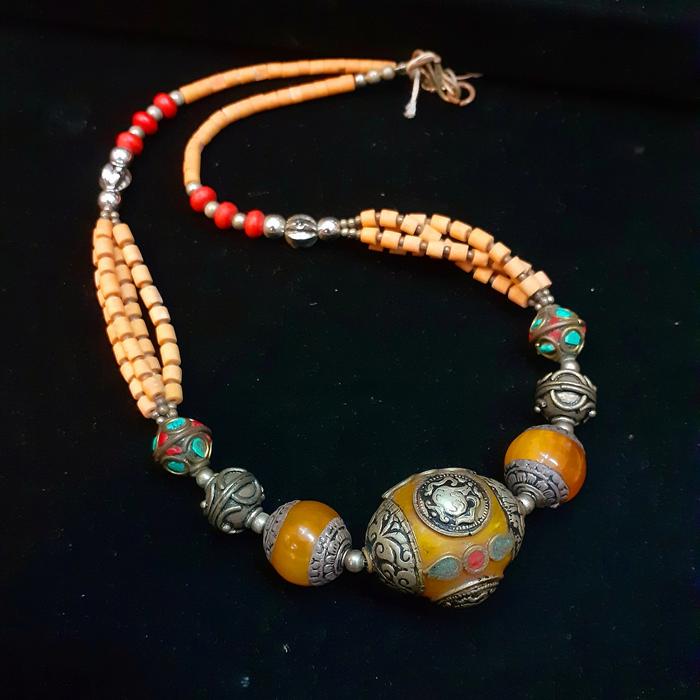 KALUNG ANTIK NEPAL BATU AMBER