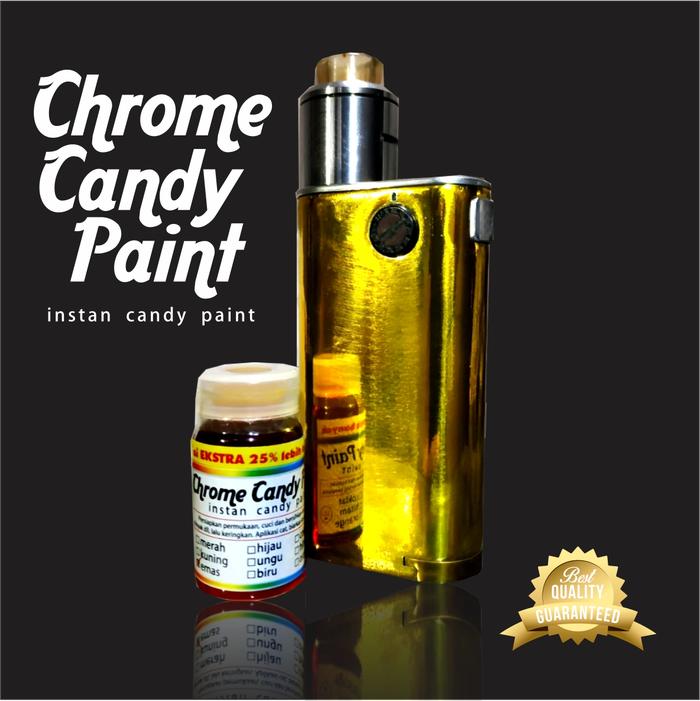 Cat Velg Pelek CHROME CANDY PAINT Instan 12.5Ml Isi 25% Lebih Banyak