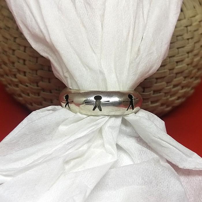 Cincin Ring Perak Silver Bali Lebar Polos Manusia Man Pria Wanita