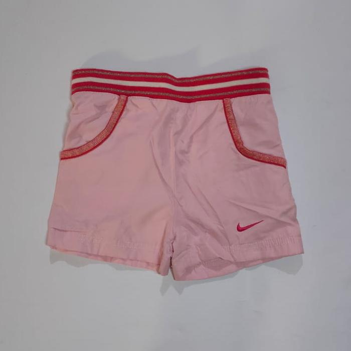 Celana olahraga pendek anak anak pink merah merk nike asli ORI