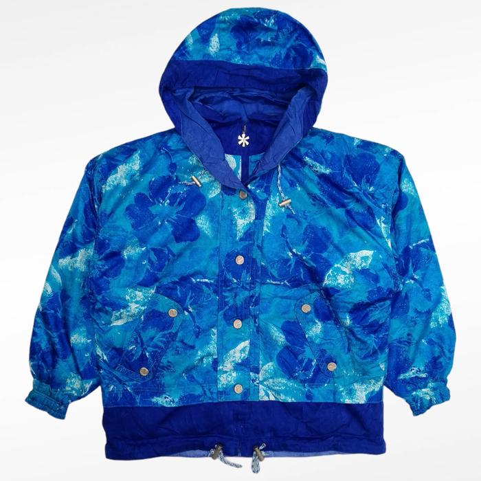 jaket vintage ellesse goldwind original fullprint outdoor waterproof