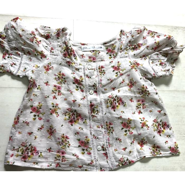 Blouse zara flower original