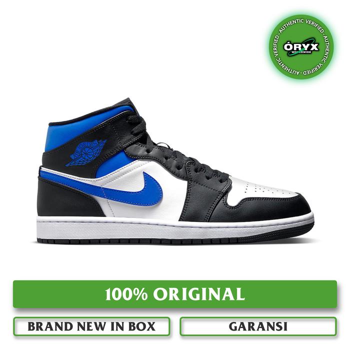 Nike Air Jordan 1 Mid Game Royal White / Black / Racer Blue