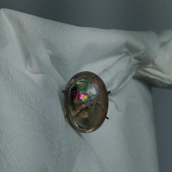 Natural Batu Unik Kecubung Teh Smoky Quartz Pelangi Kalimantan 1