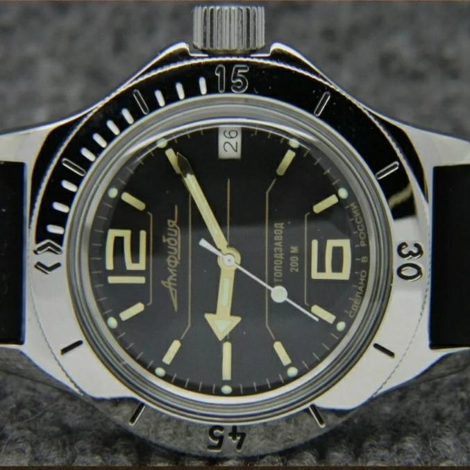 Jam Tangan Pria Tentara Rusia Vostok Amphibia 120697 Automatic